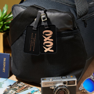 XOXO Roos Gold Moderne koppenseel Bagagelabel