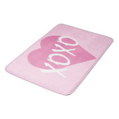 XOXO roze hart knuffels kussen roze Badmat (Gekanteld)