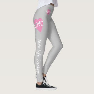 XOXO roze hart wit XOXO knuffels kussen grijs Leggings