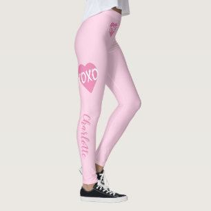 XOXO roze hart wit XOXO knuffels kussen roze Leggings