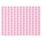XOXO roze Valentijnsdag Tafelkleed (Voorkant (Horizontaal))