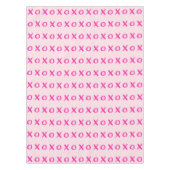 XOXO roze Valentijnsdag Tafelkleed (Voorkant)