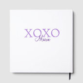 Xoxo Saint-Valentin ajouter un nom pastel violet m (Verso)