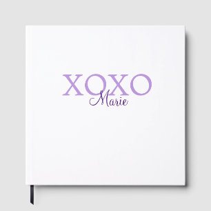 Xoxo Saint-Valentin ajouter un nom pastel violet m