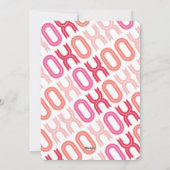 XOXO Saint Valentin Photo Faire-part de naissance  (Dos)