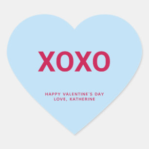 XOXO schattig leuk Valentijnsdag custom conversati Hart Sticker