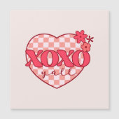XOXO | Schattige & Liefdevol Roze Hart (Voorkant)