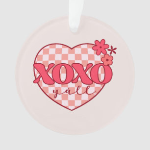 XOXO Schattige & Liefdevol Roze Hart Ornament