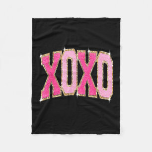 Xoxo Sweet Love Valentijn Heart Romantic Valentijn Fleece Deken