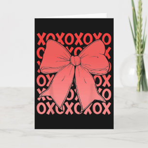 Xoxo The Original Love Letters Retro Geruite Valen Kaart