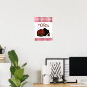 XOXO Valentijn Bonbon en Dark Chocolate Poster (Thuiskantoor)