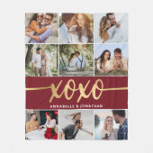 XOXO-Valentijnsdag Fotocollage Fleece Deken (Voorkant)