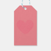 XOXO Valentijnsdag roze Cadeaulabel (Achterkant)
