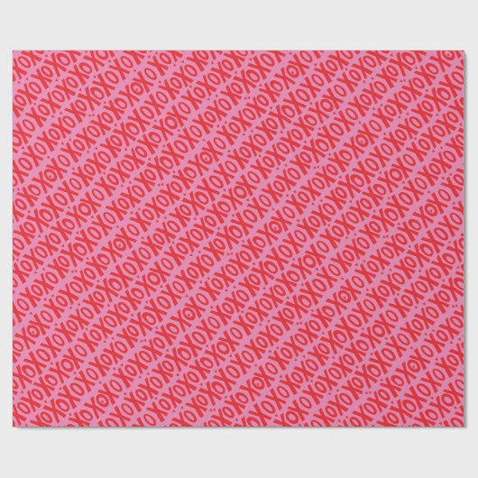 XOXO-Valentijnsdag — Verpakkingspapier Cadeaupapier (Vlak)