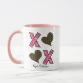 XOXO Valentine Mug - Les câlins de baisers cadeau  (Gauche)