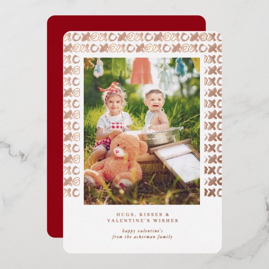 XOXO | Valentine Wives Carte photo (Recto/Verso)