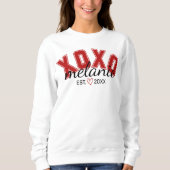 XOXO Valentine's Design Date Rencontré Sweatshirt (Devant)