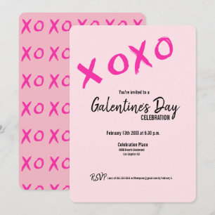 XOXO-vrienden van Galentine op dag van de Valentij Kaart