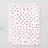 XOXO-Waterverf | Fotokaart Valentijnsdag Feestdagenkaart (Achterkant)