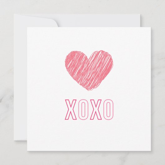 "XOXO"-Wenskaart (Voorkant)