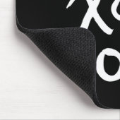 XOXO | White Brush Script Muismat (Hoek)