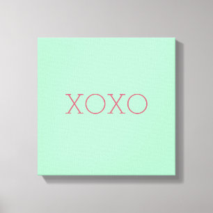 XOXO Wrapped Canvas Afdruk