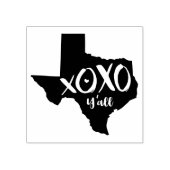 XOXO, Y'all - Texas State Shape Rubberstempel (Afrduk)