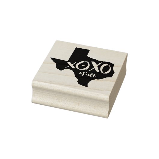 XOXO, Y'all - Texas State Shape Rubberstempel (Stempel)