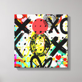 XOXOXOXOXOXO-Collectie Canvas Afdruk