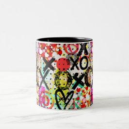 XOXOXOXOXOXO-Collectie Tweekleurige Koffiemok