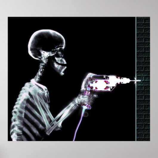 XRAY SKELETON DRILL ORIGINAL COLORS POSTER (Voorkant)