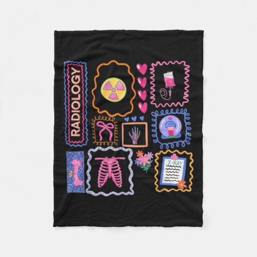 Xray Technoloog radioloog radiotechnologie radiolo Fleece Deken (Voorkant)