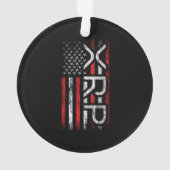 XRP Crypto Cryptocurrency American Flag Meme Ornament (achterkant)