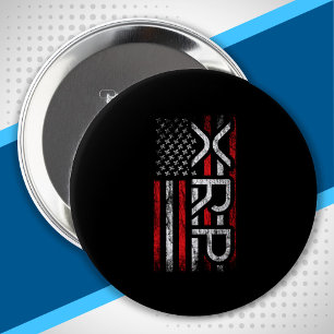 XRP Crypto Cryptocurrency American Flag Meme Ronde Button 4,0 Cm