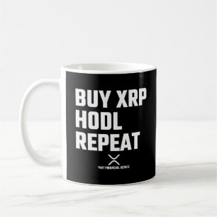 XRP Crypto Cryptocurrency Koop XRP Hodl Herhaal Koffiemok