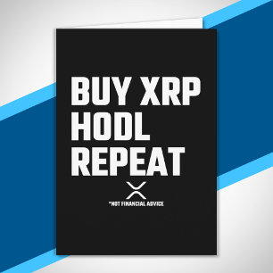 XRP Crypto Cryptocurrency koopt de Herhaling van h Kaart