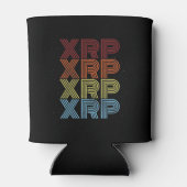XRP Crypto Retro Cryptocurrency-thema Blikjeskoeler (Achterkant)