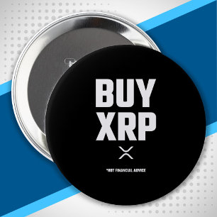 XRP Crypto - XRP Cryptocurrency - koop XRP - XRP Ronde Button 4,0 Cm
