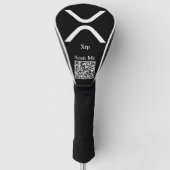 XRP cryptocurrency Qr-code Golfheadcover (Voorkant)