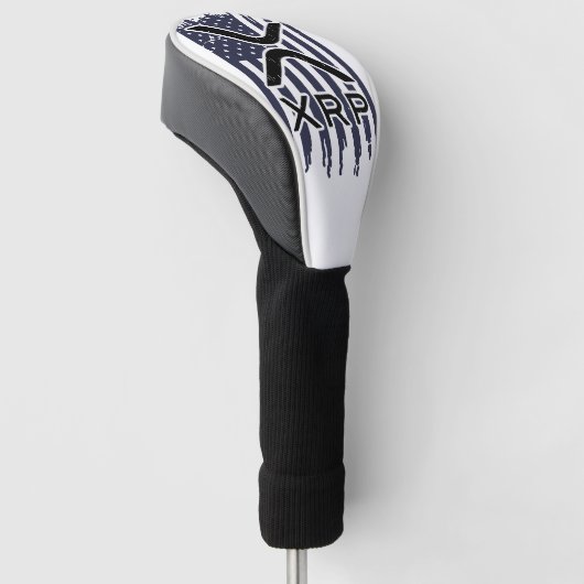 XRP Cryptocurrency Verenigde Staten Amerikaans Golfheadcover (Schuin)