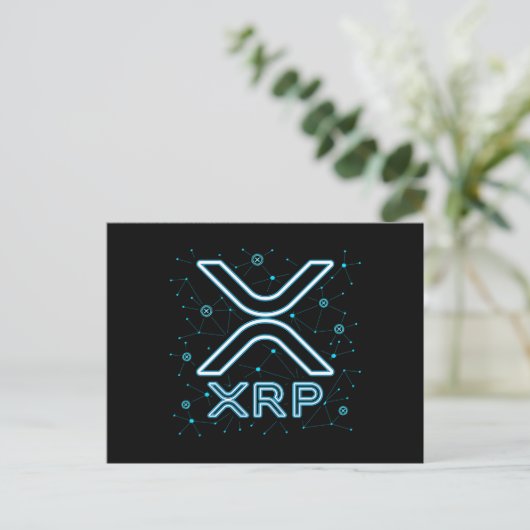 XRP Cryptocurrency XRPL Blockchain Crypto Stars Briefkaart (Staand voorkant)
