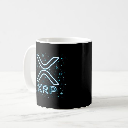 XRP Cryptocurrency XRPL Blockchain Crypto Stars Koffiemok (Voorkant links)