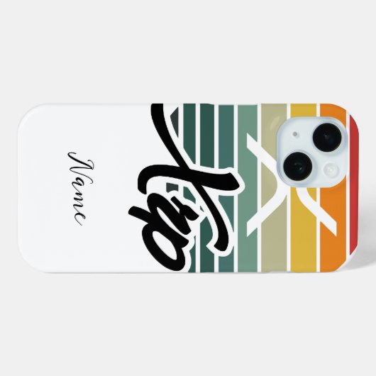 XRP cryptogeld - XRP zonsondergang kleuren Case-Mate iPhone Case (Achterkant (horizontaal))