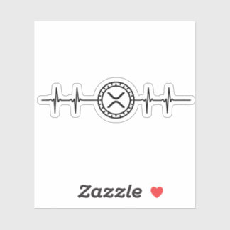 xrp handelaar hartslag sticker