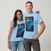 xrp, ondulation, T-shirt de bleu d'art (Unisexe)