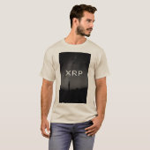 xrp, ondulation, T-shirt de logo de ciel de sable (Devant entier)