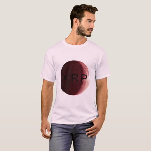 xrp, riple, logo de lune rouge tshirt (Devant entier)