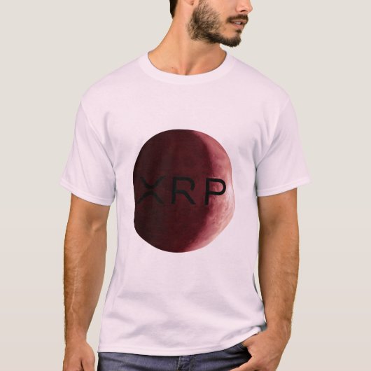 xrp, riple, logo de lune rouge tshirt (Devant)