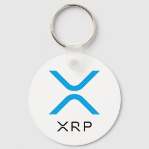 XRP ripple Blue en Black Logo Basis-Sleutelhange Sleutelhanger
