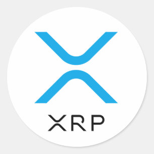 XRP ripple Blue en Black Logo Stickers
